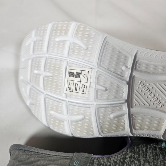 Skechers Slip-Ins Summits Dazzling Haze Gray Sneakers Women's Size 10 Vegan - Picture 10 of 11